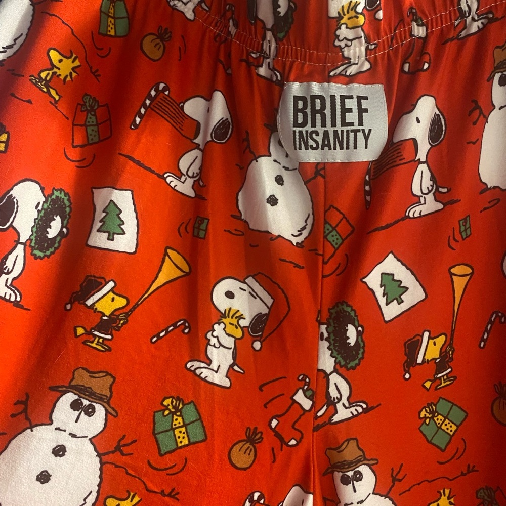 Snoopy peanuts brief insanity lounge pants